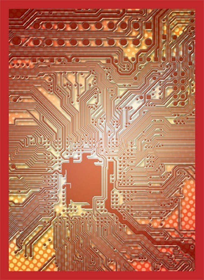 Top Shelf Gamer | Card Sleeves - Red Circuit (set of 50) Top Shelf Gamer | Card Sleeves - Red Circuit (set of 50)