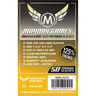 Mini USA Card Sleeves (41x63mm) Standard 7039 or Premium 7075 | Shop Retro Video Games and More Premium (50 Sleeves per pack) Mini USA Card Sleeves (41x63mm) Standard 7039 or Premium 7075 | Shop Retro Video Games and More Premium (50 Sleeves per pack)