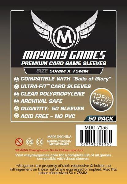 Premium Sails of Glory Sleeves: 50mm X 75mm (50)