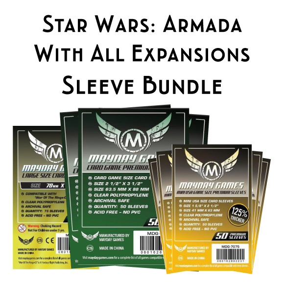 Card Sleeve Bundle: Star Wars: Armada, Comprehensive Bundle Card Sleeve Bundle: Star Wars: Armada, Comprehensive Bundle