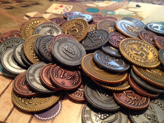 Custom Metal Lira Coins (set of 72) - Top Shelf Gamer - 1