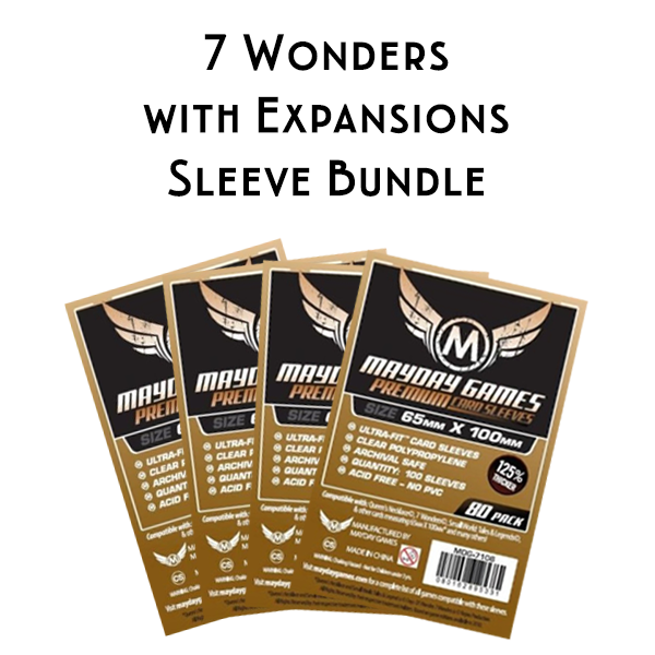 Card Sleeve Bundle: 7 Wonders plus Expansions Card Sleeve Bundle: 7 Wonders plus Expansions