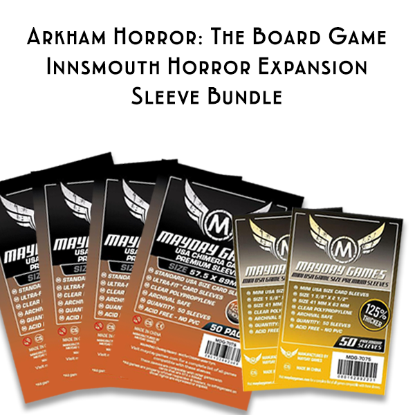Card Sleeve Bundle: Arkham Horror: The Board Game, Innsmouth Horror Expansion Card Sleeve Bundle: Arkham Horror: The Board Game, Innsmouth Horror Expansion