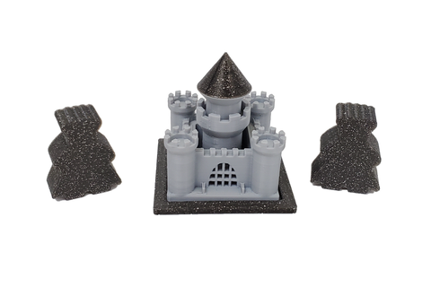[LIMITED EDITION COLOR] Castles compatible with Kingdomino™ - Galaxy Black (set of 4)