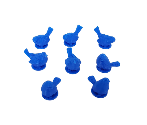 Birds compatible with Wingspan™ - Royal Blue (set of 8)