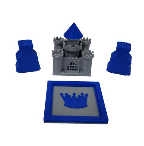 Castles compatible with Kingdomino™ - Blue (set of 4)