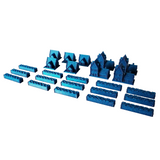 [LIMITED EDITION COLOR]  3D Printed Upgraded Tokens compatible with Catan™ - Blue Wonder (set of 24)