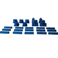 [LIMITED EDITION COLOR]  3D Printed Upgraded Tokens compatible with Catan™ - Blue Wonder (set of 24)