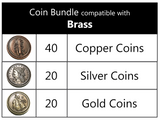 Brass™ compatible Metal Coin Bundle (set of 80)