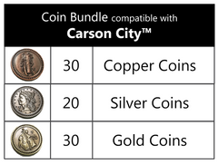 Carson City™ compatible Metal Coin Bundle (set of 80)