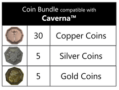 Caverna™ compatible Metal Coin Bundle (set of 40)