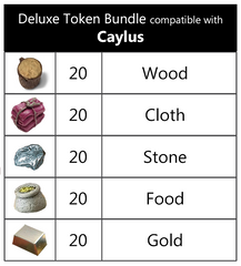 Caylus™  compatible Deluxe Token Bundle (set of 100)