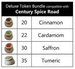 Century Spice Road™ compatible Deluxe Token Bundle (set of 107)