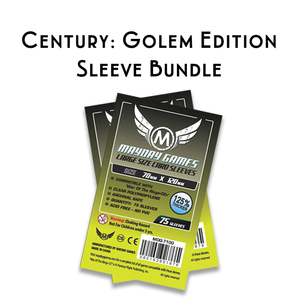 Top Shelf Gamer | The Best Century: Golem Edition Upgrades and Accessories | Card Sleeve Bundle: Century: Golem Edition Top Shelf Gamer | The Best Century: Golem Edition Upgrades and Accessories | Card Sleeve Bundle: Century: Golem Edition
