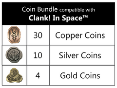 Clank! In Space™ compatible Metal Coin Bundle (set of 44)