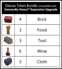 Concordia Venus™ compatible Deluxe Token Bundle Expansion Pack (set of 19)