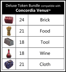 Concordia Venus™ compatible Deluxe Token Bundle (set of 102)