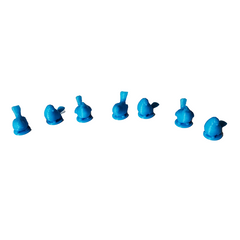 Birds compatible with Wingspan - Cyan (set of 8)