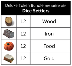Dice Settlers™ compatible Deluxe Token Bundle (set of 48)