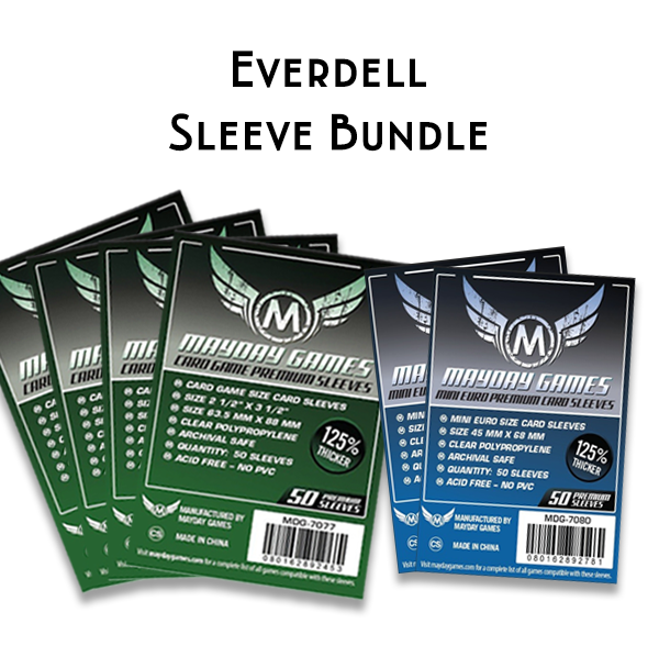 Top Shelf Gamer | The Best Everdell Upgrades and Accessories | Card Sleeve Bundle: Everdell plus expansions Top Shelf Gamer | The Best Everdell Upgrades and Accessories | Card Sleeve Bundle: Everdell plus expansions