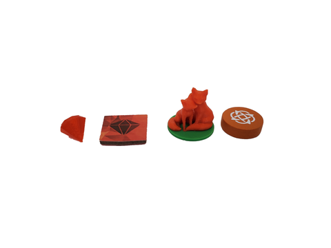 Fox in the Forest Duet™ compatible 3D token set (set of 23)
