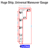 Huge Ship Fl. Green Maneuver Gauge (set of 1) [clearance]