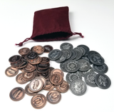 Great Western Trail™ compatible Metal Coin Bundle (set of 55)