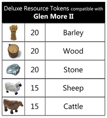 Glen More II™ compatible Deluxe Token Bundle (set of 90)