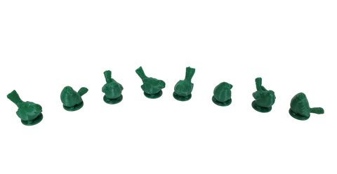 Birds compatible with Wingspan™ - Dark Green (set of 8)