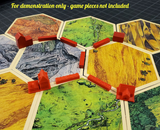 [LIMITED EDITION COLOR]  3D Printed Upgraded Tokens compatible with Catan™ - Emerald City (set of 24)