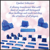 [LIMITED EDITION COLOR]  3D Printed Upgraded Tokens compatible with Catan™ - Nebula (set of 24)