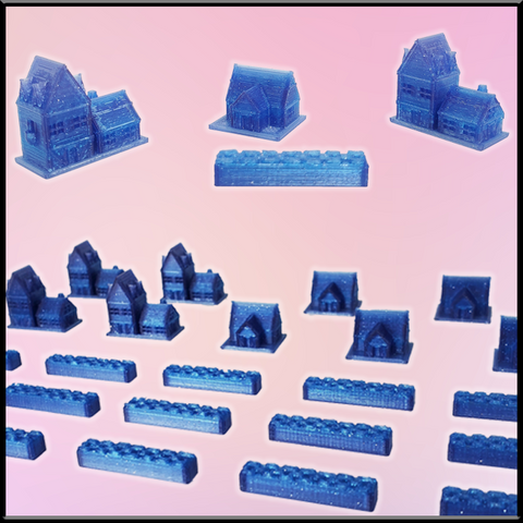 [LIMITED EDITION COLOR]  3D Printed Upgraded Tokens compatible with Catan™ - Nebula (set of 24)