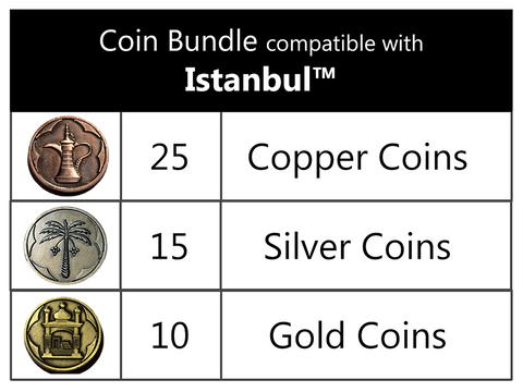 Istanbul™ compatible Metal Coin Bundle (set of 50)