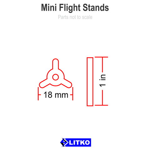 Mini Flight Stands (set of 10)