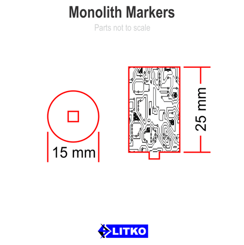 Monolith Markers (set of 5)