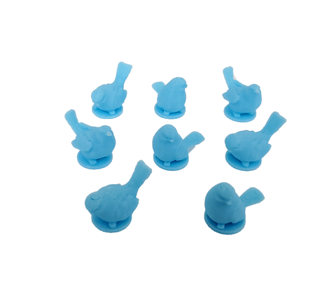 Birds compatible with Wingspan™ - Light Blue (set of 8)