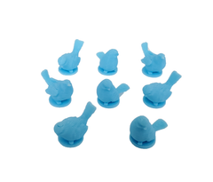 Birds compatible with Wingspan - Light Blue (set of 8)
