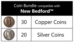 New Bedford™ compatible Metal Coin Bundle (set of 50 )