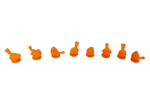Birds compatible with Wingspan™ - Orange (set of 8)