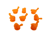 Birds compatible with Wingspan - Orange (set of 8)