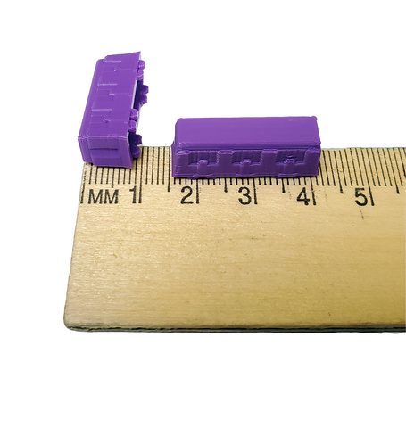 3D Printed Train Set - Purple (set of 51)