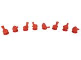 Birds compatible with Wingspan™ - Red (set of 8)