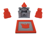 Castles compatible with Kingdomino™ - Red (set of 4)