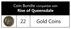 Rise of Queensdale™ compatible Metal Coin Bundle (set of 22)