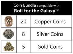 Roll for the Galaxy™ compatible Metal Coin Bundle (set of 33 )