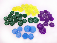 Acrylic Resource Tokens compatible with Terraforming Mars™ (set of 56)