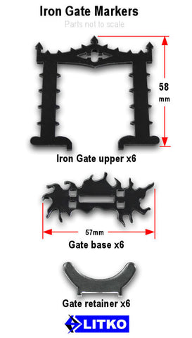 Arkham Horror®: Cthulhu Iron Gate Markers (set of 6)