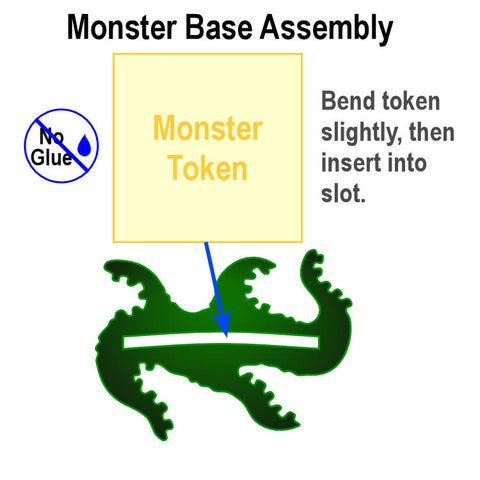 Arkham Horror®: Monster Bases (Transparent Green) (set of 8)