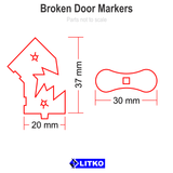 Broken Door Markers, Objective Set (5) [clearance]