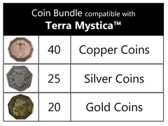 Terra Mystica™ compatible Metal Coin Bundle (set of 85 )